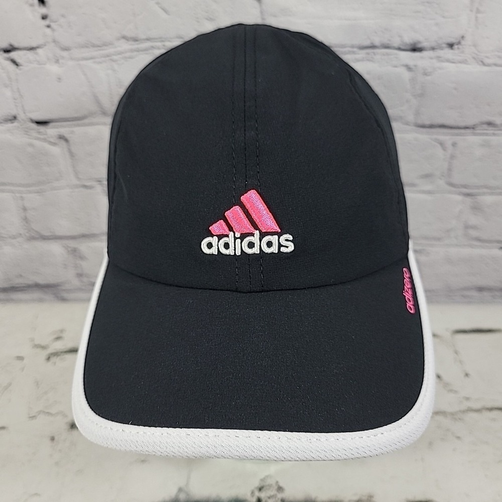 Adidas Adizero Hat Womens ClimaCool Black Pink Stretch Athletic Cycling Cap‎